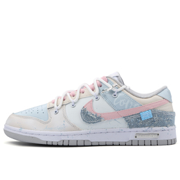 Nike Кроссовки для скейтбординга Dunk Blue Warmth, устойчивые к истиранию, низкие, унисекс, сине-розовые dd1391-103（team342-蓝色余温） | blue pink