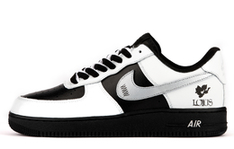 Nike Кроссовки Air Force 1 с низким верхом, устойчивые к истиранию, унисекс, цвет: черный, белый, серебристый cw2288-001（team973-素莲映月) | black white silver