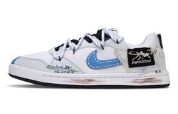 Nike Кроссовки для скейтбординга SB Alleyoop Lightning с противоскользящим покрытием, износостойкие, унисекс, белые, синие cj0882-100(team861-闪电) | white blue
