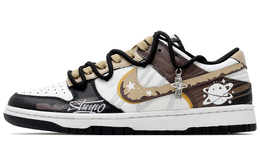 Nike Кроссовки для скейтбординга Dunk Anti Slip, износостойкие, низкие, унисекс, черные, белые, коричневые hf5441-100（team260-银河踪迹qd） | black white brown