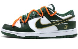 Nike Кроссовки для скейтбординга Dunk Low Top унисекс белые зеленые dd1391-101(team205- 金色年华) | white green