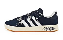 Adidas Кроссовки для скейтбординга Grand Court Base 00s Star с антискользящим покрытием, износостойкие, женские, черные jp6335（team842-星芒女） | black