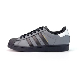 Adidas Кроссовки для скейтбординга Superstar, унисекс, низкие, черные eg4959(team935-暗调酷灰） | black gray