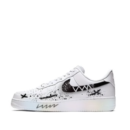 Nike Кроссовки Air Force 1 Dark Night Star Gazing Coverage с амортизацией, износостойкие, низкие, для скейтбординга, унисекс, черные cw2288-111(team770-暗夜流星) | black