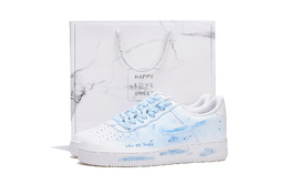 Nike Кроссовки Air Force 1 Coverage с низким верхом, устойчивые к истиранию и скольжению, унисекс, сине-белые cw2288-111(team拾伍-男款蓝白五sbox) | blue white