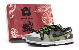 Nike Кроссовки для скейтбординга Dunk Low Top женские, цвет армейский зеленый hv1800-101(team962-春庙sbox) | army green