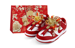 Nike Кроссовки для скейтбординга Dunk Low Top унисекс красные dd1873-116(team119-龙凤呈祥礼盒) | red