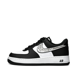 Nike Кроссовки Air Force 1 с низким верхом, нескользящие, легкие и дышащие, унисекс, черно-белые dv0788-001（team920-功夫熊猫） | black white