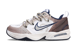Nike Кроссовки Air Monarch 4 Slip Resistant Low Top Chunky унисекс, белые, коричневые 415445-102（team543-灵蛇送瑞） | coffee