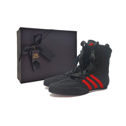 Adidas Кроссовки Box Hog 2.0 Dark Night Flowing Fire с нескользящей подошвой, легкие, высокие, унисекс, черно-красные fx0561(team603-暗夜流火） | black red (box included)