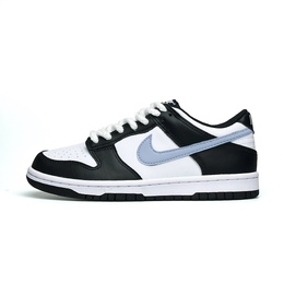 Nike Кроссовки для скейтбординга Dunk WAO с противоскользящим покрытием, износостойкие, низкие, унисекс, черно-синие dd1391-100(team531-熊猫蓝) | black blue