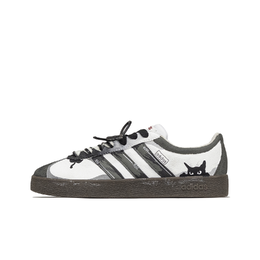 Adidas Кроссовки для скейтбординга Lively Island, Hepburn's Cat, устойчивые к истиранию, низкие, унисекс, черные, белые hq1802(team799-赫本的猫) | black white