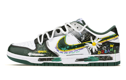 Nike Кроссовки для скейтбординга Dunk, устойчивые к истиранию, унисекс, белые, зеленые dv0833-111(team51-荒逃虹烬) | white green