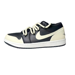 Jordan Баскетбольные кроссовки Air 1 Vintage, унисекс, низкие, цвета слоновой кости 553558-043（team1048-暮夜余温绑带） | yellow black