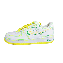 Nike Кроссовки Air Force 1 LE с антискользящей амортизацией, износостойкие, низкие, для скейтбординга, унисекс, белые dh2920-111（team1048-风吹花语） | white