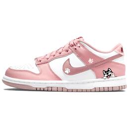 Nike Кроссовки для скейтбординга Dunk Cute Puppy с нескользящей амортизацией и износостойкостью, унисекс, цвет вишнево-розовый do6485-600(team355-可爱小狗) | cherry blossom pink