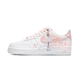 Nike Кроссовки для скейтбординга Air Force 1 с защитой от скольжения, женские, розовые, белые dd8959-100（team598-樱粉雾里） | pink white