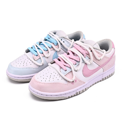 Nike Кроссовки для скейтбординга Dunk Anti Slip, износостойкие, унисекс, розовые, синие hf5441-105（team1181蓝粉甜心鸳鸯） | pink blue