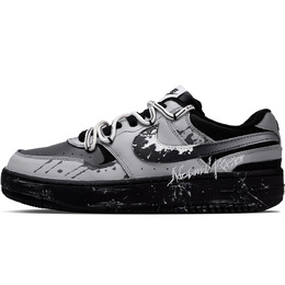 Nike Кроссовки для скейтбординга Gamma Force, унисекс, низкие, черные, белые, серые fq6476-010（team307-荆棘丛生） | black white