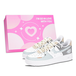 Nike Кроссовки Air Force 1, Summit Journey, износостойкие, низкие, для скейтбординга, унисекс, сине-серые dd8959-100（team-971登峰之旅女鞋盒） | blue gray