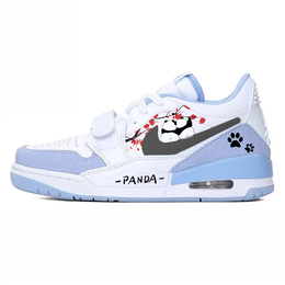 Jordan Баскетбольные кроссовки Legacy 312 Vintage, женские, низкие, синие/белые fq7827-104(team56-情侣熊猫) | ivory