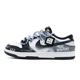 Nike Кроссовки для скейтбординга Dunk унисекс с низким верхом, синие/белые/черные hf5441-100(team947-月球探索) | light blue