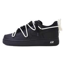 Nike Кроссовки Air Force 1 для скейтбординга, износостойкие, низкие, унисекс, черные, белые cw2288-001（team91- 解构纯黑白） | black white