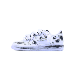 Nike Кроссовки Air Force 1 Low Top для скейтбординга унисекс, белые cw2288-111(team784- 男女哞趣涂鸦） | white