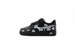 Nike Кроссовки Air Force 1 с антискользящим покрытием, износостойкие, низкие, для скейтбординга, унисекс, черные, белые cw2288-001（team1106-花开满园） | black white