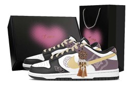 Nike Кроссовки для скейтбординга Dunk Yunlu Huashang Heart Box с противоскользящим покрытием, низкие, унисекс, черные dd1391-100(team773-云露华裳-爱心礼盒) | black