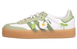 Adidas Кроссовки для скейтбординга SAMBAE Green Light Forest Vlad, нескользящие, женские, белые, зеленые id0440（team33-绿光森林 女款） | white green