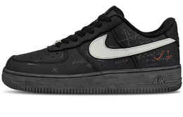Nike Кроссовки Air Force 1 Quick Dry Low Top для скейтбординга унисекс, черные cw2288-001（team845超级学霸） | black