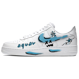 Nike Кроссовки Air Force 1 Blue Star Coverage с амортизацией, износостойкие, низкие, для скейтбординга, унисекс, синие 315122-111(team770-蓝星) | blue
