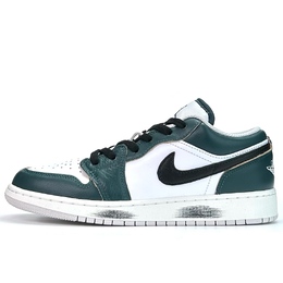 Jordan Баскетбольные кроссовки Air 1 Vintage, унисекс, низкие, белые fq7687-300（team1188-英伦绿） | green