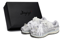 Nike Кроссовки женские P 6000 Low Top, серебристые, белые, синие bv1021-106(team80-女款银河絮语box) | silver white blue