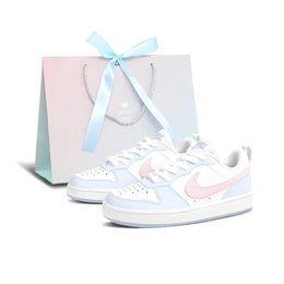 Nike Кроссовки Court Borough Strawberry Sweetheart, износостойкие, для скейтбординга, женские, цвет синий, розовый dv5456-103（team795-草莓甜心 ） | blue pink