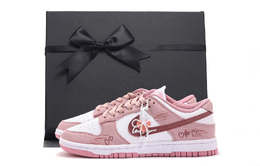 Nike Кроссовки для скейтбординга Dunk, износостойкие, женские, розовые, белые dd1873-112(team拾伍-女款粉白九sbox) | pink white