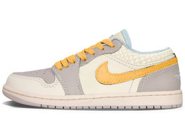 Jordan Баскетбольные кроссовки Air 1 YDCC Orange Soda, износостойкие, винтажные, низкие, унисекс, оранжевые hq3440-101(team501-橘子汽水) | orange