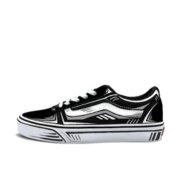 Vans Износостойкие низкие кроссовки для скейтбординга Ward, женские, черные vn0a3iuniju(team613-线绘次元) | black