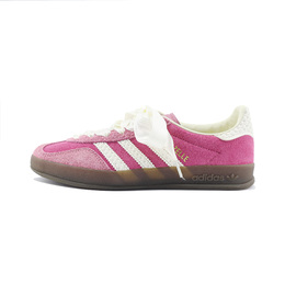 Adidas Кроссовки для скейтбординга GAZELLE INDOOR Sweetheart Berry с антискользящим покрытием, износостойкие, унисекс, розовые if1809（tteam448-粉） | pink