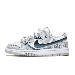 Nike Кроссовки для скейтбординга Dunk, унисекс, низкие, серые/белые hf5441-105(team947-影誓) | light gray