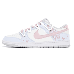Nike Кроссовки для скейтбординга Dunk Lemon Joy, износостойкие, низкие, женские, сине-розовые dd1503-103(team778-蝶梦绮缘) | blue pink