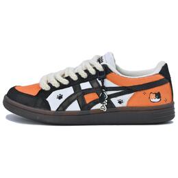 Onitsuka Tiger Кроссовки для скейтбординга Advanti, унисекс, низкие, белые/черные/оранжевые 1183b799-101（team335-搞怪三花锚） | black orange