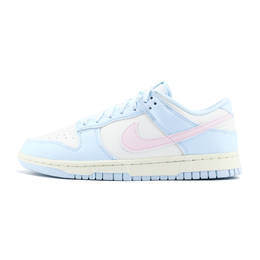 Nike Кроссовки для скейтбординга Dunk LOW с противоскользящим покрытием, износостойкие, унисекс, синие, белые, розовые hf5441-103（team1254-蓝粉） | blue white pink