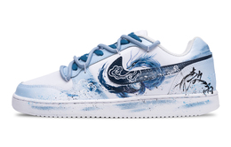 Nike Женские скейтбордные кроссовки EBERNON Shen Zhou Ling Zhi, Ao Bing, нескользящие, сине-белые aq1779-100(team691-神州灵志 敖丙) | blue white