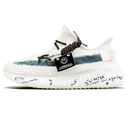 Adidas Кроссовки Yeezy Boost 350 V2 с противоскользящим покрытием, износостойкие, повседневные, унисекс, белые, синие hq6316(team373-朝圣蓝白) | white blue