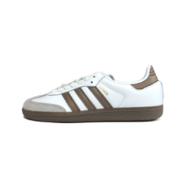 Adidas Легкие и дышащие низкие кроссовки для скейтбординга SAMBA OG Caramel Latte, унисекс, белые, коричневые b75806（team865-焦糖拿铁） | white brown