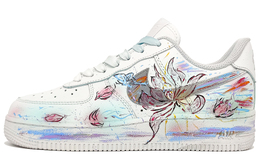 Nike Кроссовки Air Force 1 с антискользящим покрытием, износостойкие, низкие, для скейтбординга, унисекс, Cloud Dream, синие cw2288-111(team400-莲韵流光男女款蓝简) | cloud dream blue