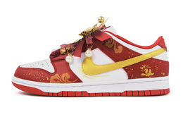 Nike Кроссовки для скейтбординга Dunk Anti Slip, износостойкие, унисекс, белые, красные cu1727-100(team963-瑞云呈祥) | white red