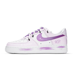Nike Кроссовки для скейтбординга Air Force 1 женские, низкие, белые/фиолетовые dd8959-100(team883) | light lavender